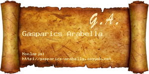 Gasparics Arabella névjegykártya
